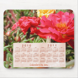 2010-2011花のカレンダー マウスパッド