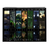 2010 3Dアートワークのカレンダー カレンダー (カバー)