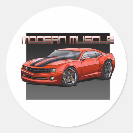 2010_Camaro_Orange ラウンドシール (正面)