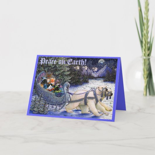 2010XMASCatCardの地球の平和! シーズンカード (正面)