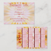 2011のカレンダーの名刺 名刺 (正面/裏面)