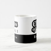 2011のマグの名前入りなクラス コーヒーマグカップ (中央)