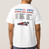 2011の下り坂のスケートボードをするワールドカップシリーズ Tシャツ (裏面)