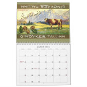 2011カレンダーの~のヴィンテージエストニア カレンダー (3月 2026)