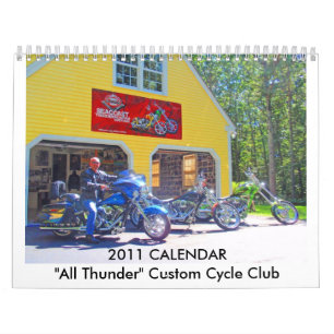 2011カレンダー"すべての雷"カスタムなCyc… カレンダー