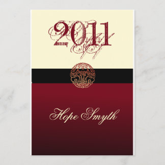 2011クリーム及びBurgandyのクラス 案内状