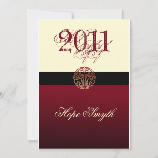 2011クリーム及びBurgandyのクラス 案内状 (正面)