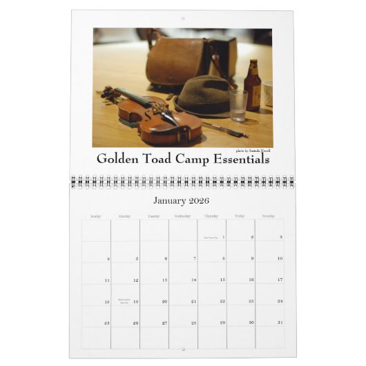 2011ゴールデントードキャンプカレンダー カレンダー (1月 2026)