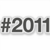 2011ハッシュタグ14誕生日記念日 シール (正面)