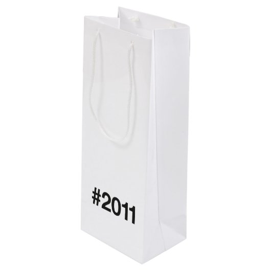 2011ハッシュタグ14誕生日記念日 ワインギフトバッグ (正面アングル)