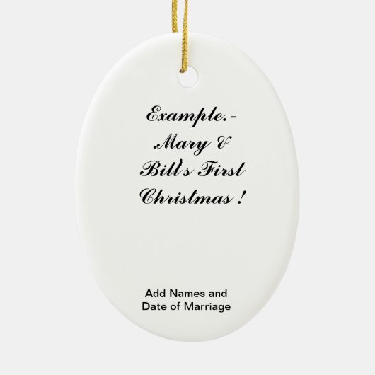 2011初めてのクリスマスのオーナメント セラミックオーナメント (裏面)
