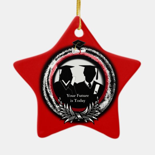 2011匹のオーナメントの赤の名誉学生賞のクラス セラミックオーナメント (裏面)