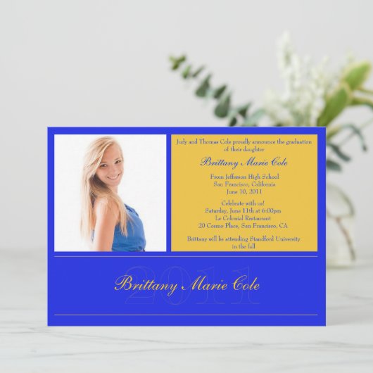 2011卒業発表 招待状 (スタンド正面)