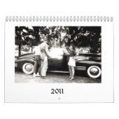 2011台の古い車および人々のカレンダー カレンダー (カバー)