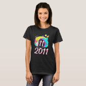 2011年から11歳の誕生日 11歳の男の子 女の子 キッズ Tシャツ (正面フル)