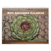 2011年のアーティチョークの写真のカレンダー カレンダー (カバー)