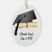 2011年のクリスマスのオーナメントのパーソナライズなクラス セラミックオーナメント (右)