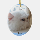2011年のクリスマスの子猫の夢 セラミックオーナメント (右)