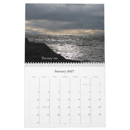 2011年のスコットランドの景色 カレンダー (1月 2027)