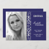 2011年のドラマチックなDamask卒業発表 案内状 (正面/裏面)