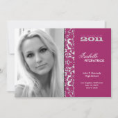 2011年のドラマチックなDamask卒業発表 案内状 (正面)