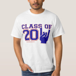 2011年の卒業の赤、白および青のクラス Tシャツ