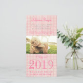 2011年の女子大卒業クラスの写真カード 案内状 (スタンド正面)