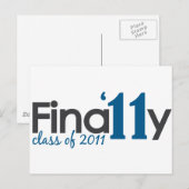 2011年の最終クラス ポストカード (正面/裏面)