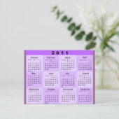 2011年の概要カレンダー ポストカード (スタンド正面)