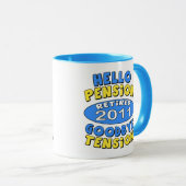 2011年の退職 マグカップ (正面右)