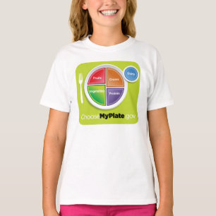 2011年の食糧ピラミッドは私のプレートのワイシャツを選びます Tシャツ