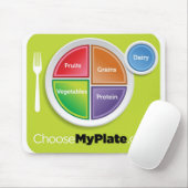 2011年の食糧ピラミッドは私のプレートのmousepadを選びます マウスパッド (マウス)