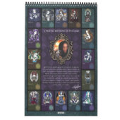 2011年のMyka Jelinaの芸術のカレンダー カレンダー (裏面)