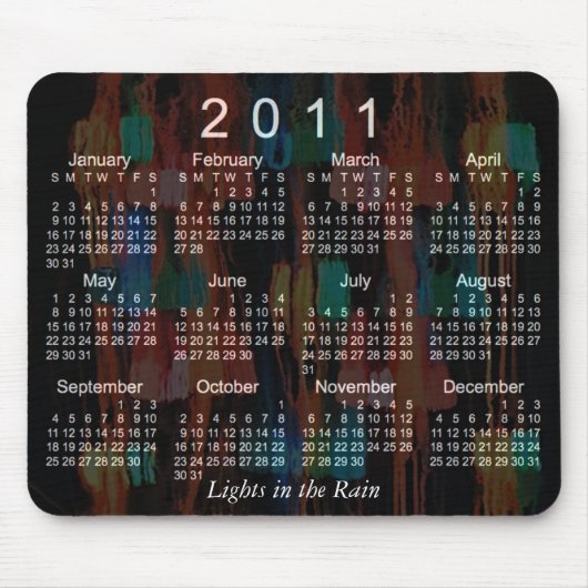 2011年アブストラクトカレンダー マウスパッド (正面)