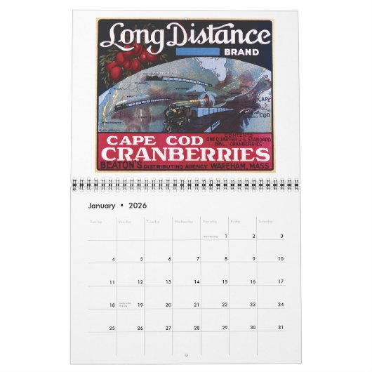 2011年クランベリーカレンダー カレンダー (1月 2026)