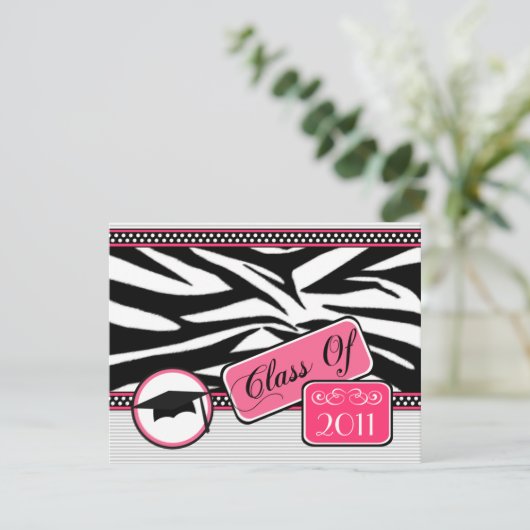 2011年ゼブラ印刷のグレーデーションクラス 招待状 (スタンド正面)