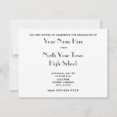 2011年ゼブラ印刷のグレーデーションクラス 招待状 (裏面)