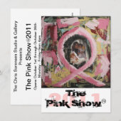 2011年ピンクショー 招待状 (正面/裏面)
