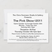 2011年ピンクショー 招待状 (裏面)