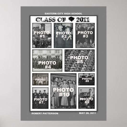 2011年フォトコラージュ3ポスター卒業クラス ポスター (正面)