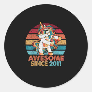 2011年ユニコーンF以素晴らし来11誕生日Tシャツ ラウンドシール