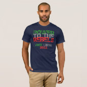 2011年リビア反政府勢力への力 Tシャツ (正面フル)