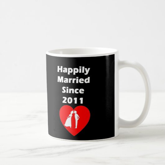 2011年以来幸福に結婚した コーヒーマグカップ (右)