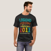 2011年以来11歳のヴィンテージ素晴らし伝説 Tシャツ (正面フル)