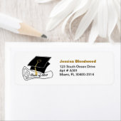 2011年住所 シール卒業証書1 ラベル (インサイチュ)