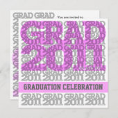 2011年卒業パーティ招待状03B級 招待状 (正面/裏面)