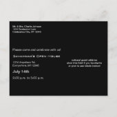 2011年卒業写真招待状 インビテーションポストカード (裏面)