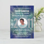 2011年卒業招待状青ディスコ1類 招待状 (スタンド正面)