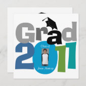 2011年度卒業式への招待状 CAP180 招待状 (正面/裏面)