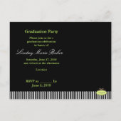 2011年度卒業招待状はがき インビテーションポストカード (裏面)